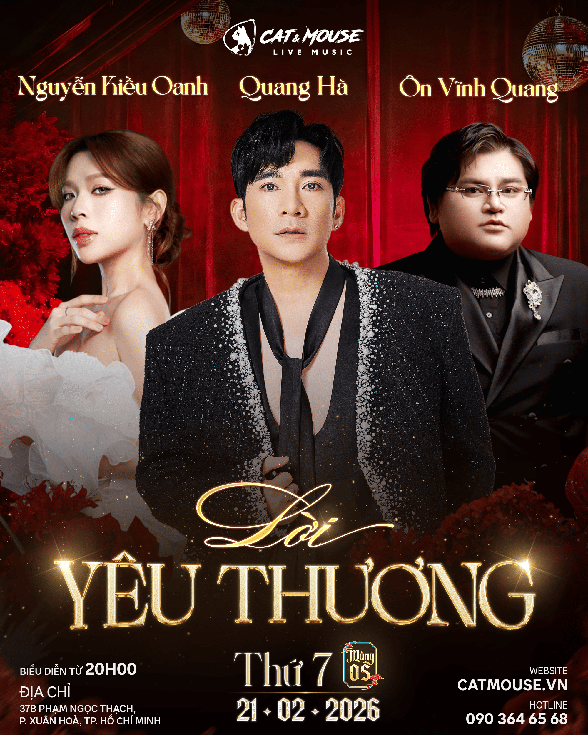 [CAT&MOUSE] CA SĨ QUANG HÀ +CA SĨ ÔN VĨNH QUANG  + CA SĨ NGUYỄN KIỀU OANH